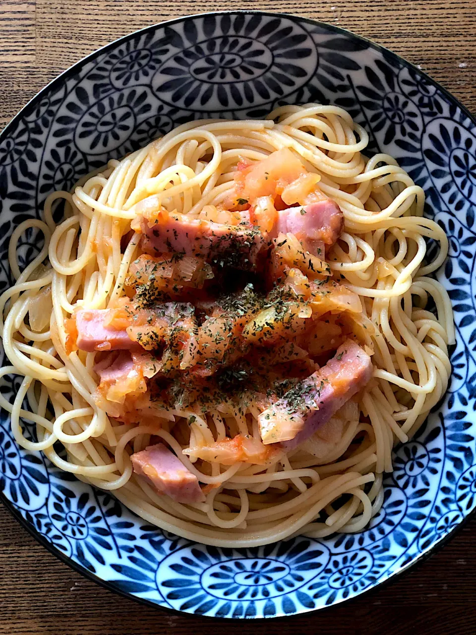 ペペロンチーノ風パスタ🍝|ブンタさん