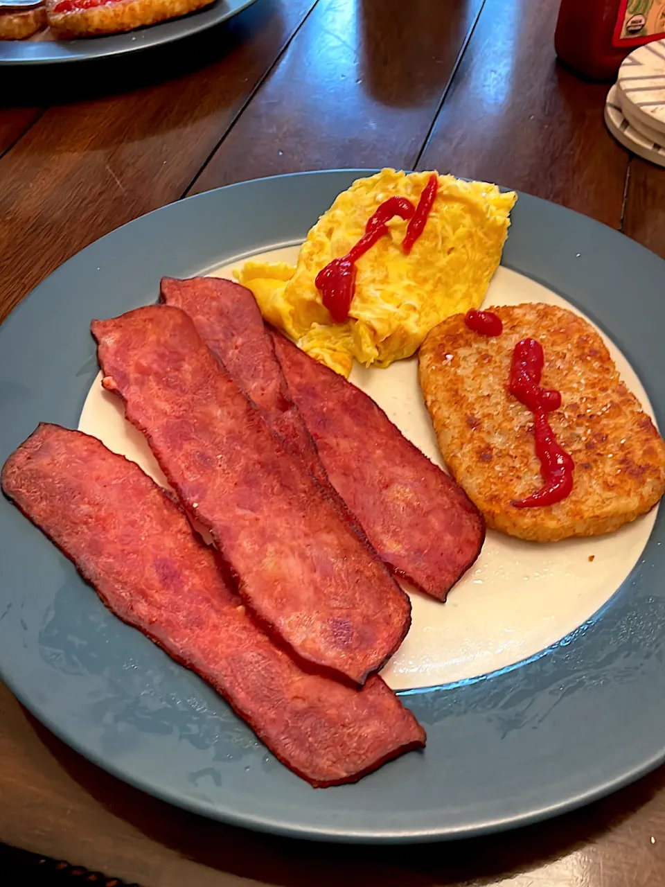 Turkey bacon, eggs, hash brown|kelsさん