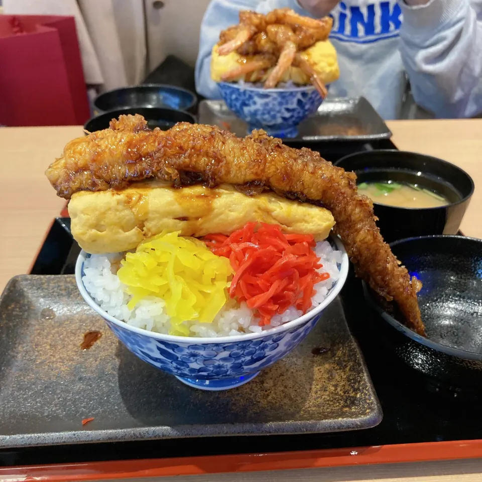 たまたま穴子天丼🥚🥢|ちゃみこさん