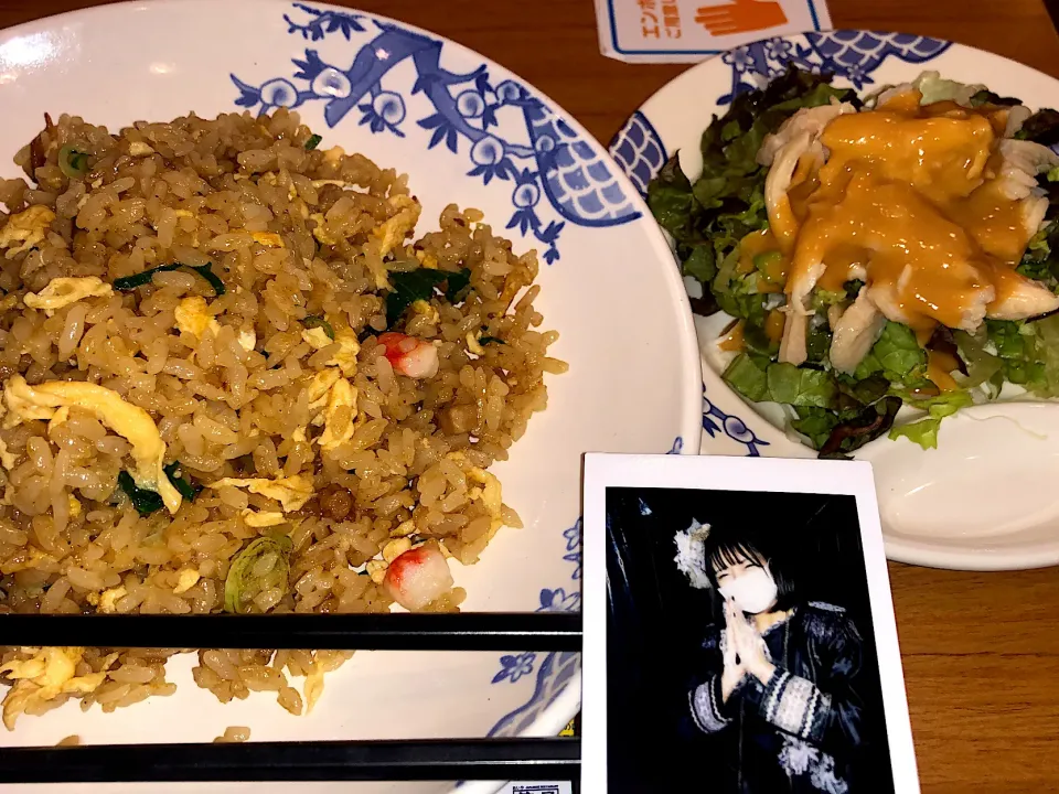 Snapdishの料理写真:炒飯と棒棒鶏|まさしさん