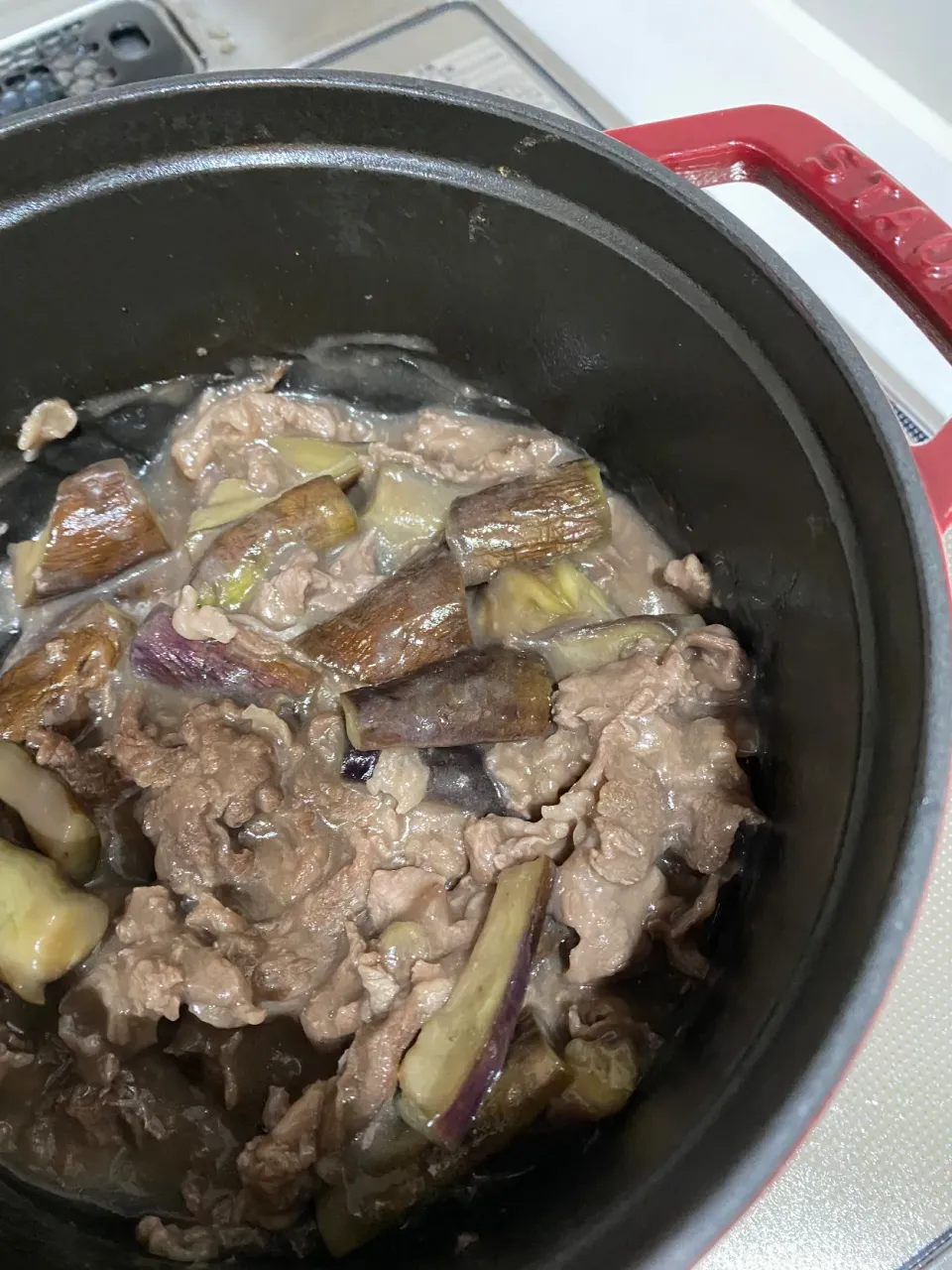 牛肉茄子のつゆポン煮|kimi_mikiさん