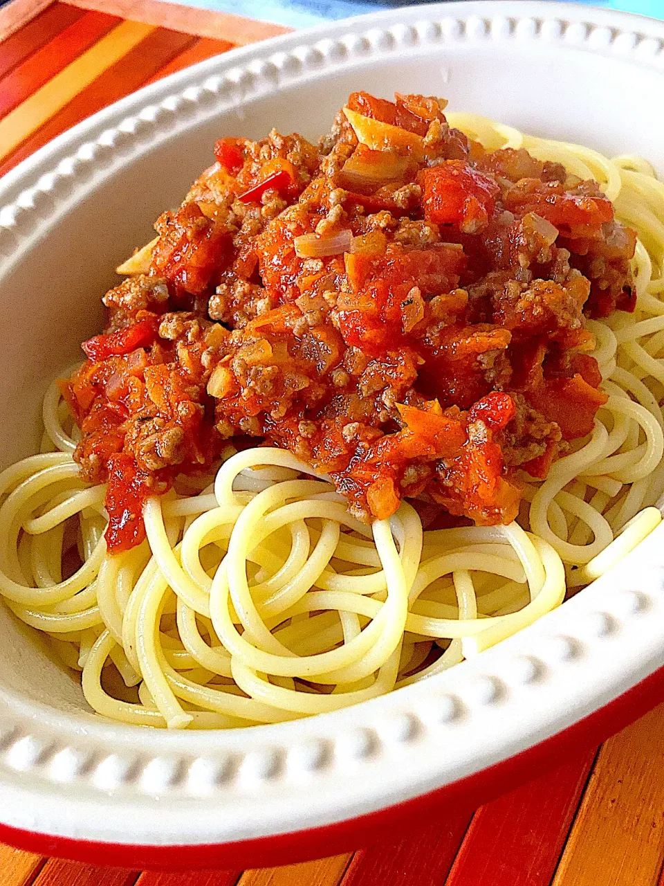 🧂塩抜きメニュー🍅ミートソースパスタ🍝|ジュンコ バイヤーさん