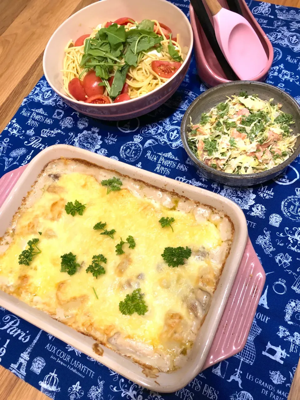 キノコの鶏肉のたっぷりグラタン|ちとんさん