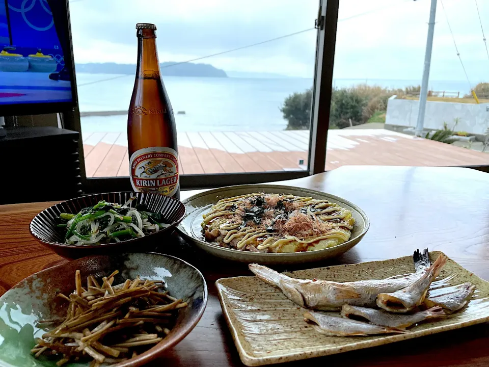 2022.2.20 お好み焼きランチ🍻🍻🍻|ゆみずさん