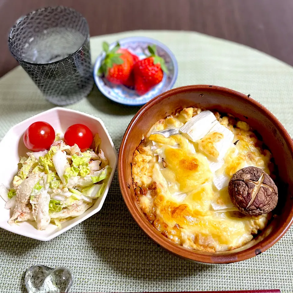 2/20晩ご飯：豆腐と納豆のチーズ焼き|ななみんさん