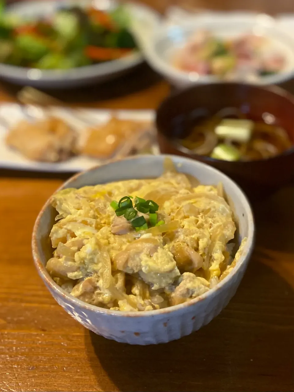 2/20の夕食　親子丼とかけ蕎麦|yoneさん