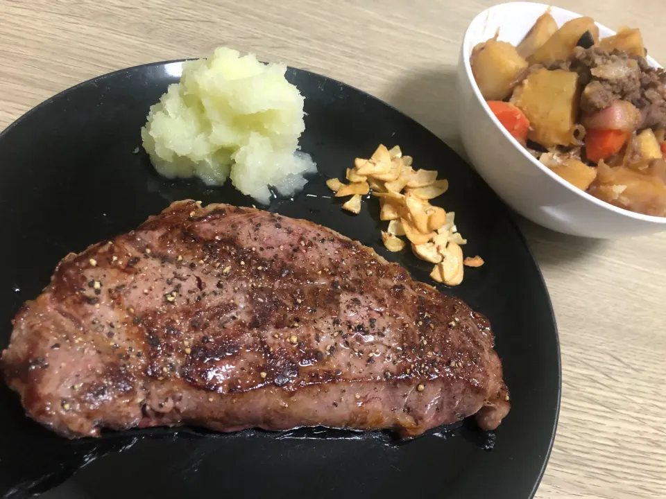 おろしステーキ&肉じゃが|seiko Oさん