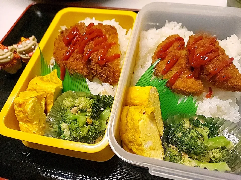 夫弁当、息子弁当|みどりさん