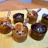 Snapdishの料理写真:うさぎとくまのマフィン|084さん