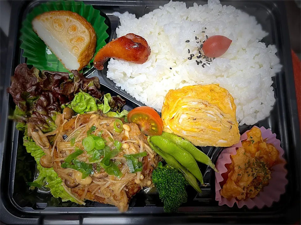 Snapdishの料理写真:和風ハンバーグのお弁当|Keiko.Kanzakiさん