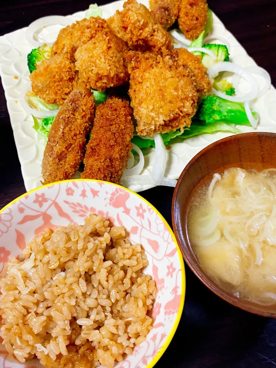 鰤カツと貝柱のたまり醤油混ぜご飯|ゆんこさん