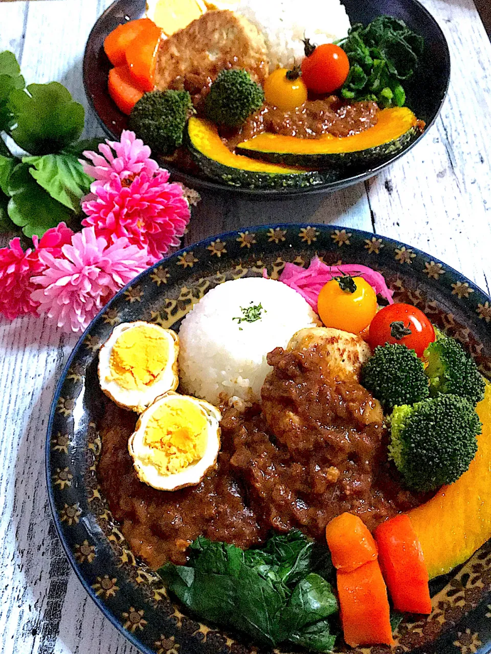 糀甘酒入りカレーと豆腐ハンバーグのワンプレート❣️|🌺🌺Foodie🌺🌺さん