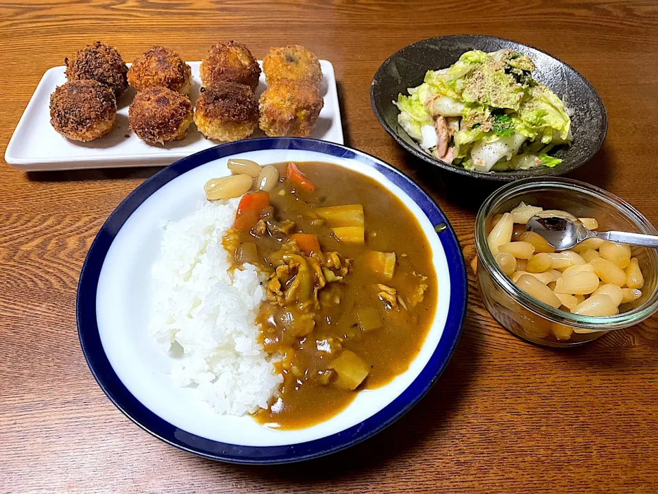 蓮根カレー🍛かぼちゃコロッケ|yummy tommyさん