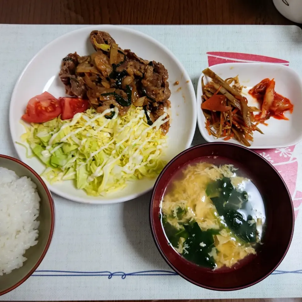 Snapdishの料理写真:プルコギ定食|はんぺんさん