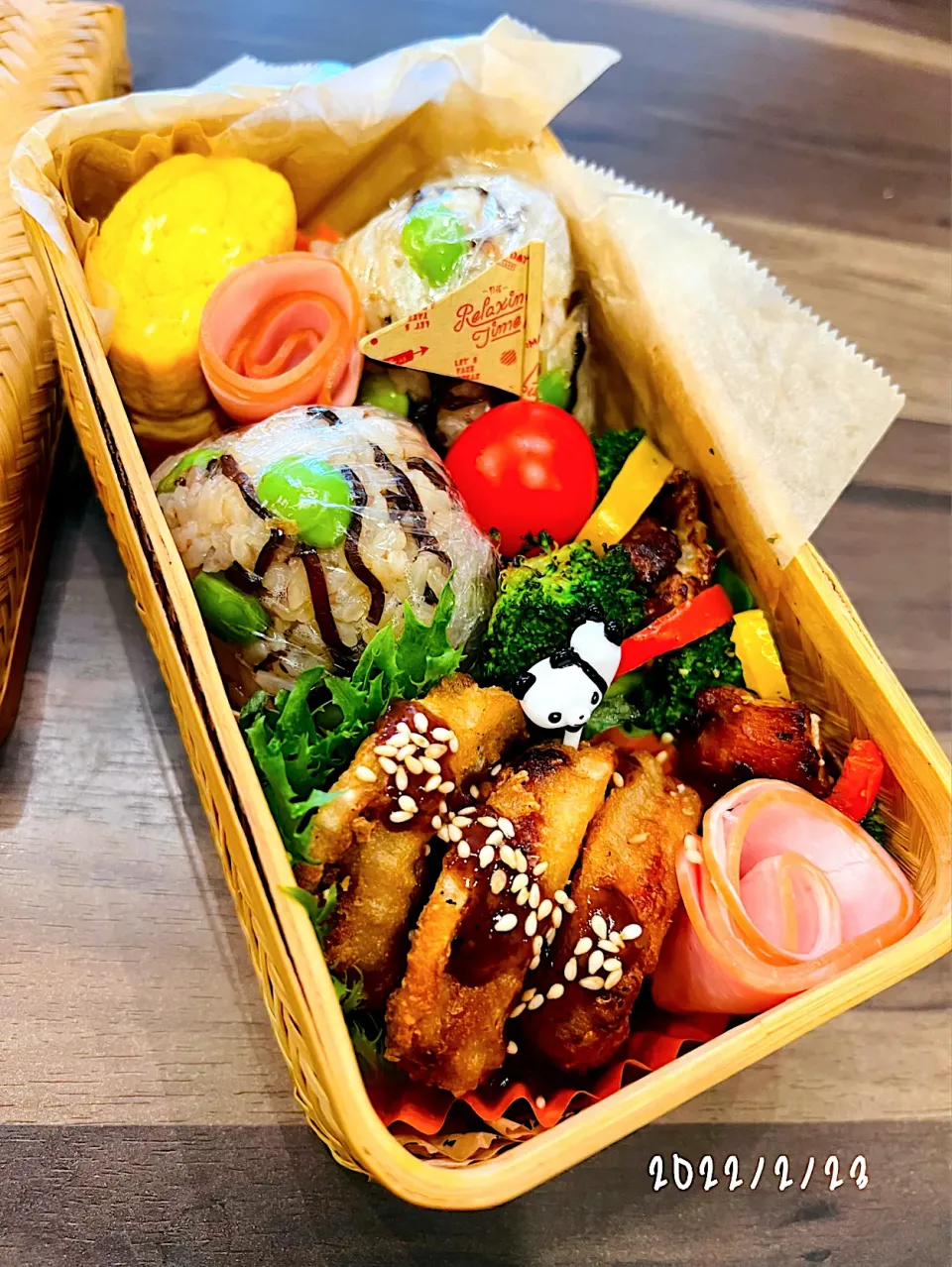 Snapdishの料理写真:🍙旦那さんのお弁当🍙2022☆2☆23☆         ♪¨̮⑅*⋆｡˚✩.*･ﾟ♪¨̮⑅*⋆｡˚✩.*･ﾟ|*w*tomomi🐾🐾🐾さん