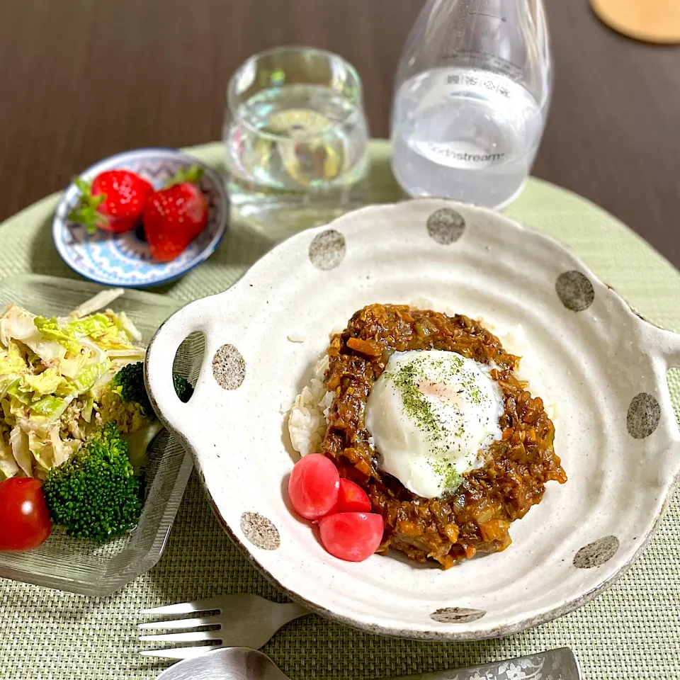 2/23晩ご飯：鯖缶キーマカレー|ななみんさん