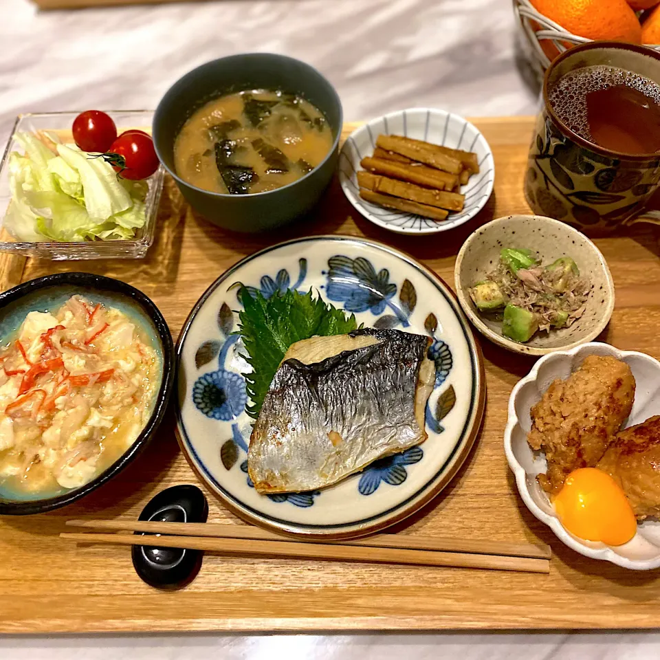 鰆の塩麹焼き、鶏つくね|なつこさん