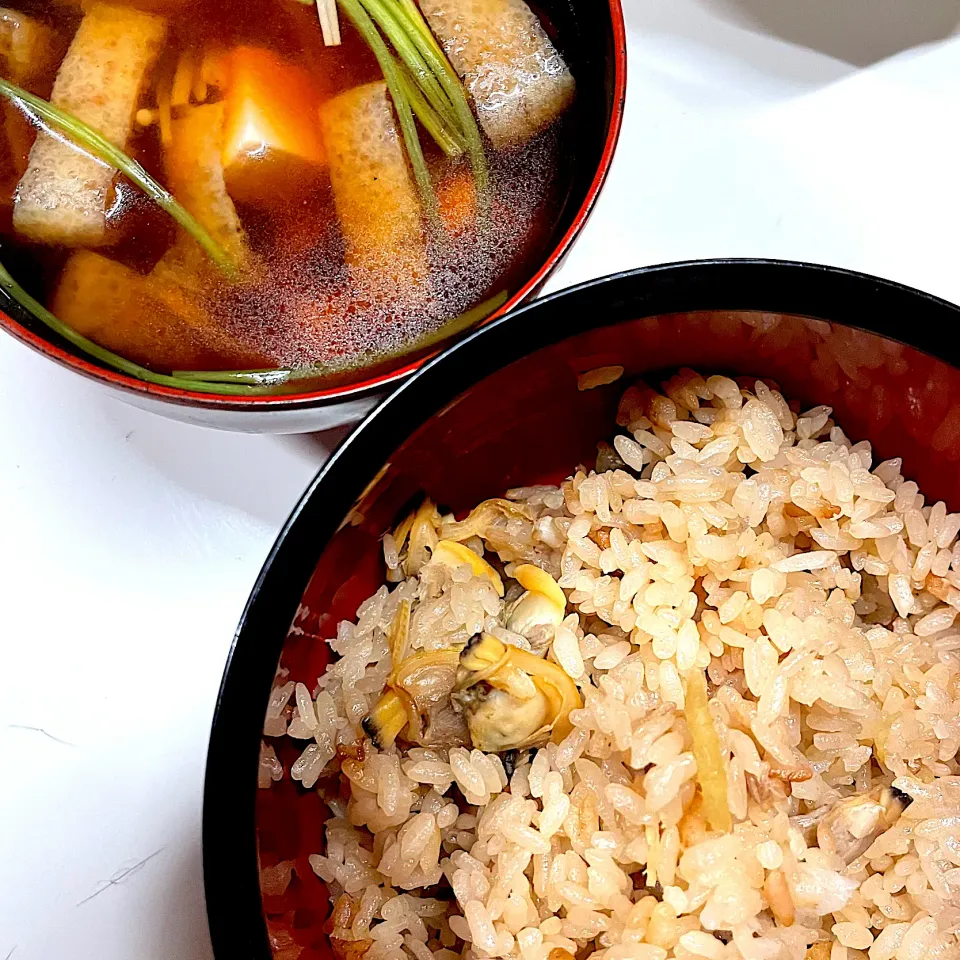 深川飯とお吸い物|美知子さん