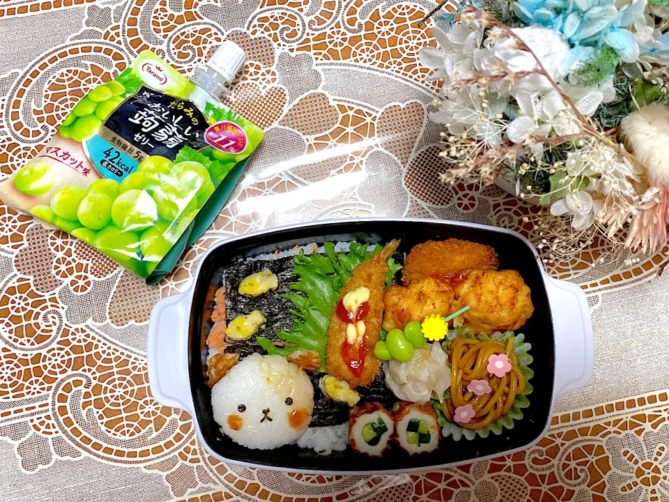 Snapdishの料理写真:2022.2.24は2日遅れでねこ弁当🍀|makoさん