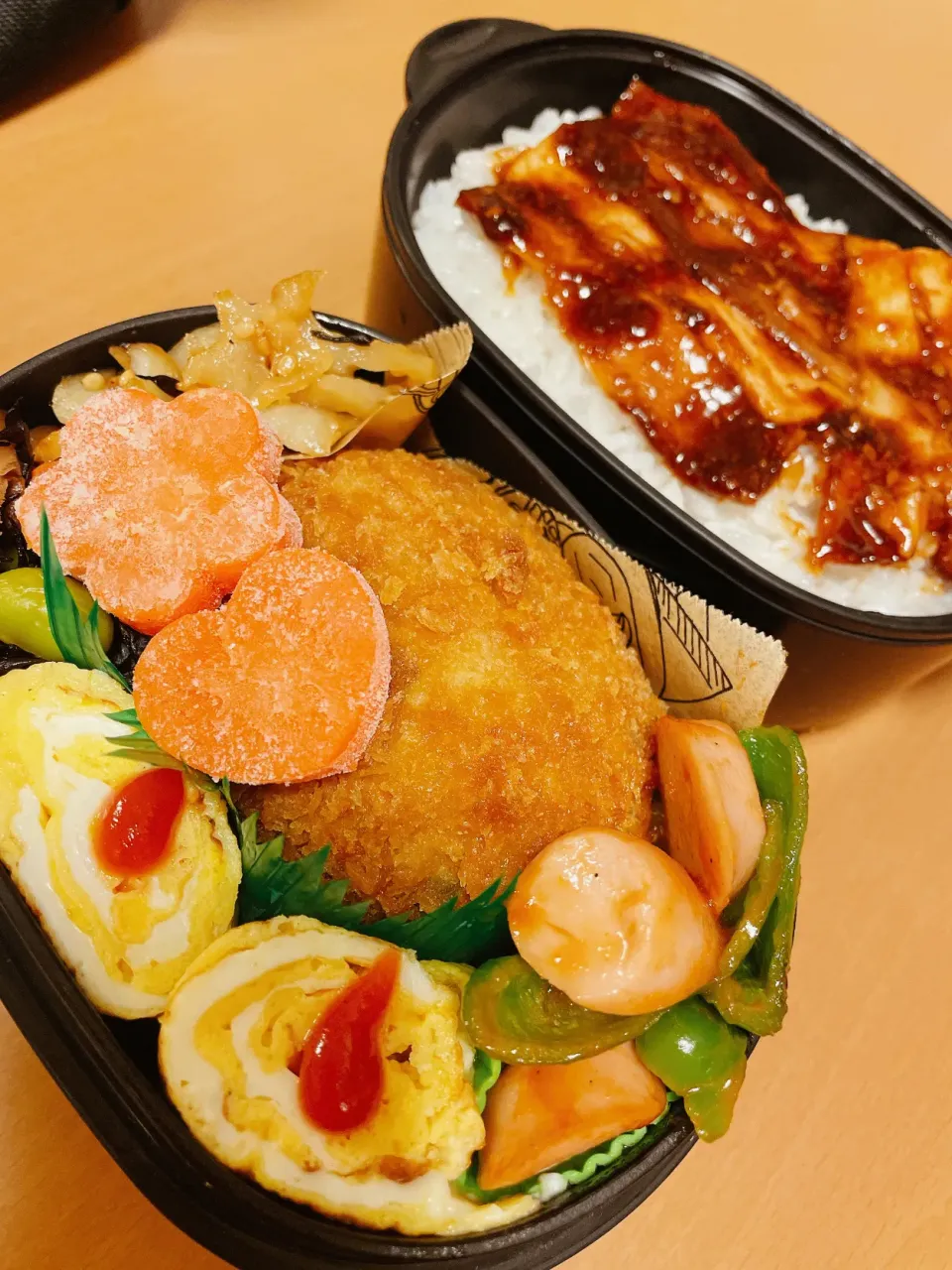 Snapdishの料理写真:今日の旦那のお弁当|sacchan( ﾐΦﻌΦ)ฅさん