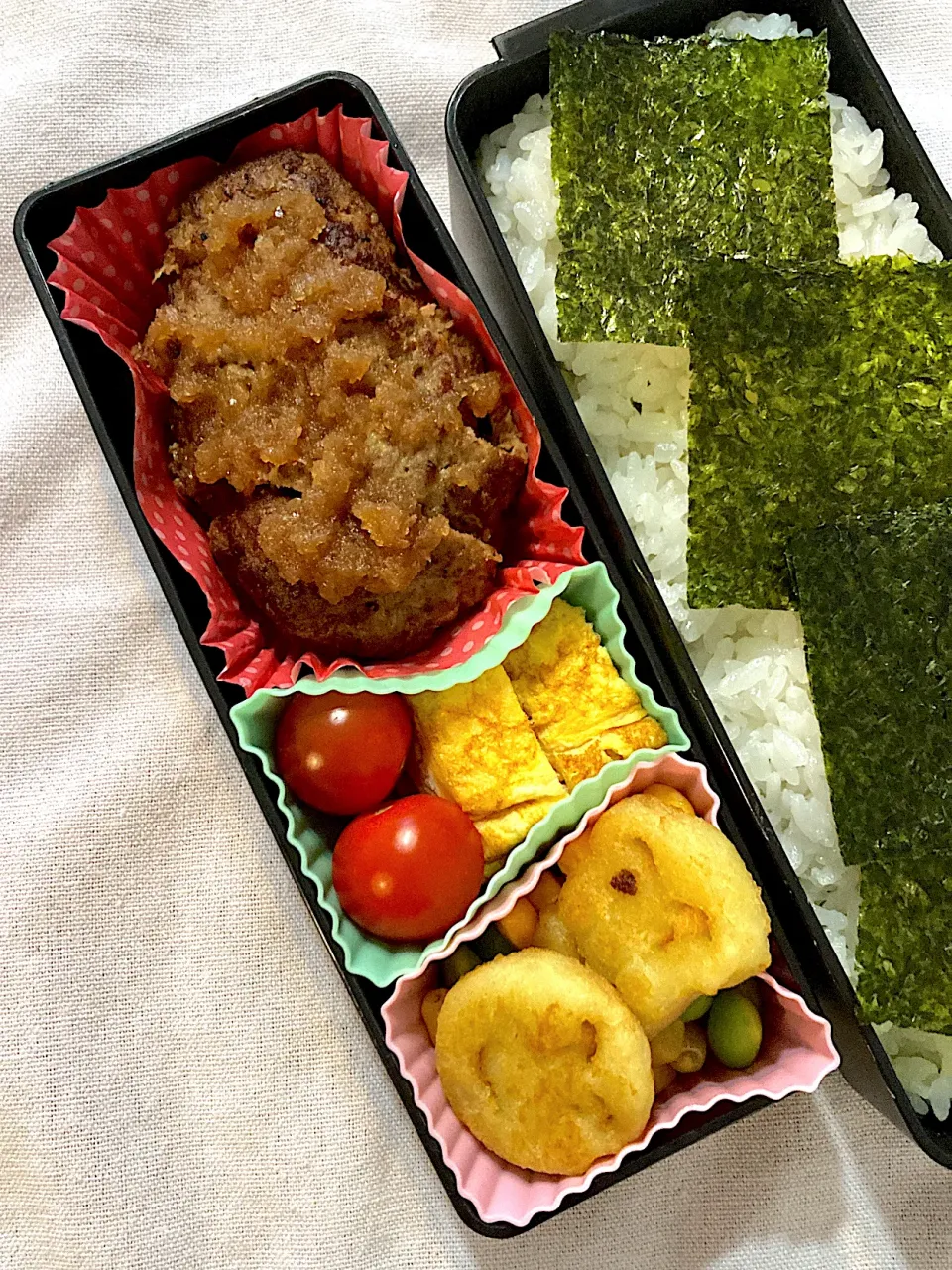 2/25☆旦那☆妻バーグ弁当|ちーさん