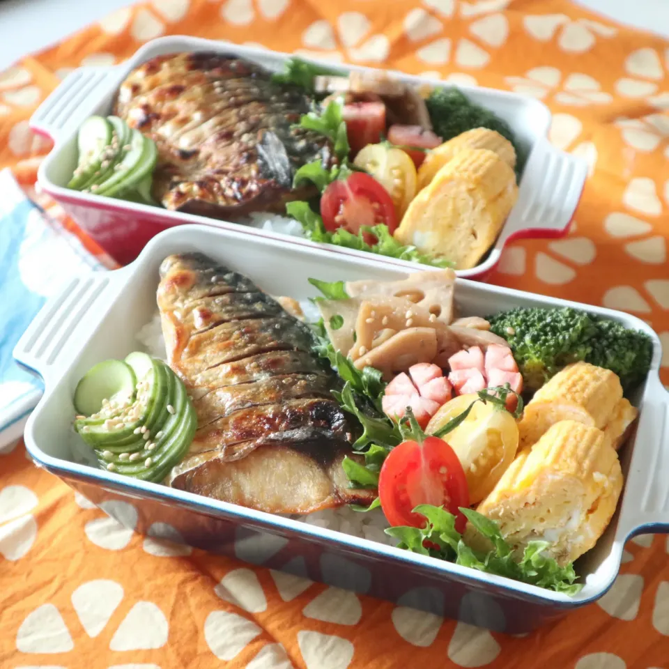 Snapdishの料理写真:高校生男子＆中学生男子弁当🍱サヴァ弁|なかじー。さん