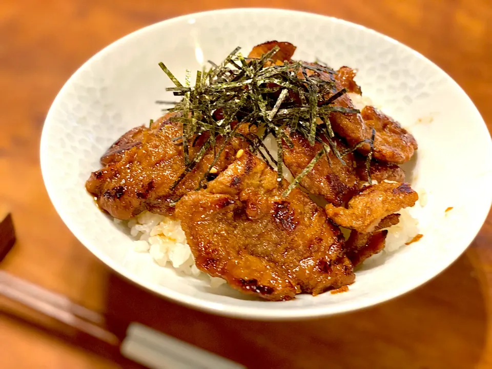 大豆ミートで夜食☆Nextカルビ丼☺︎|まめすけ。さん