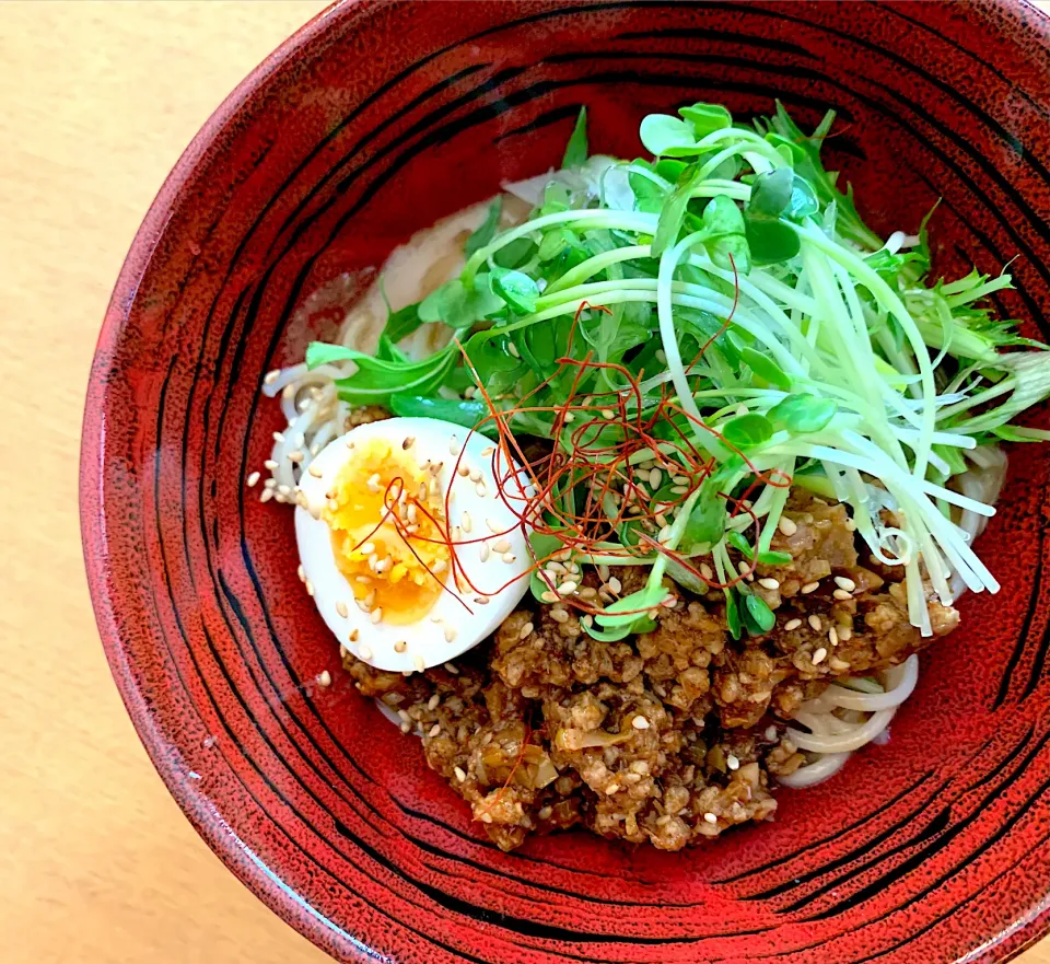 旨辛汁なし坦々温めん|半田手延べそうめんの店 阿波や壱兆さん