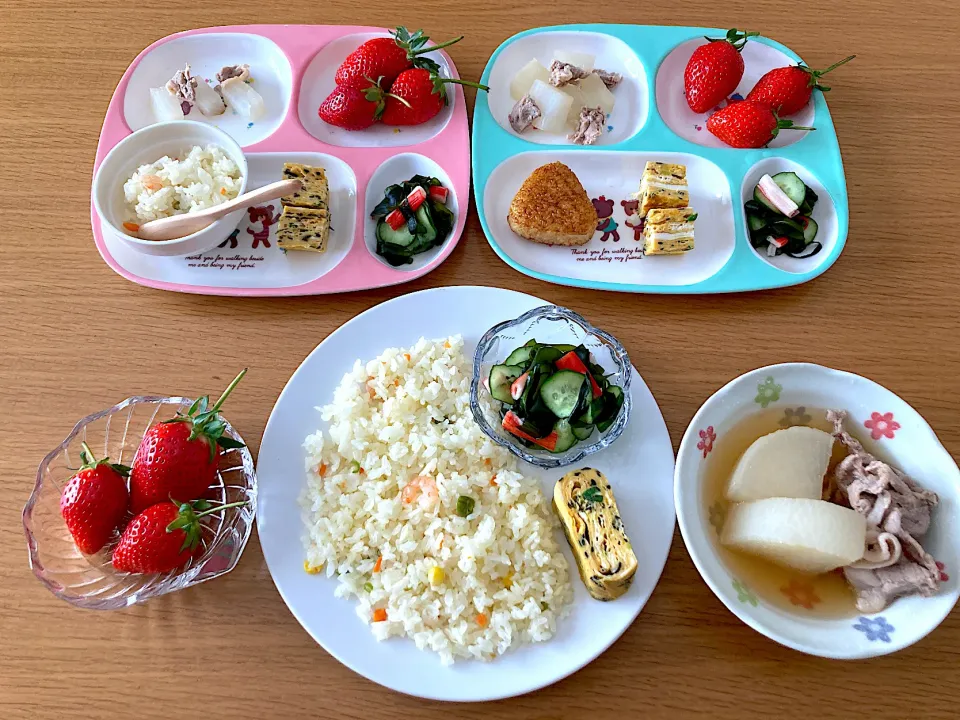 Snapdishの料理写真:＊子どもたちの休日ランチ＊|＊抹茶＊さん