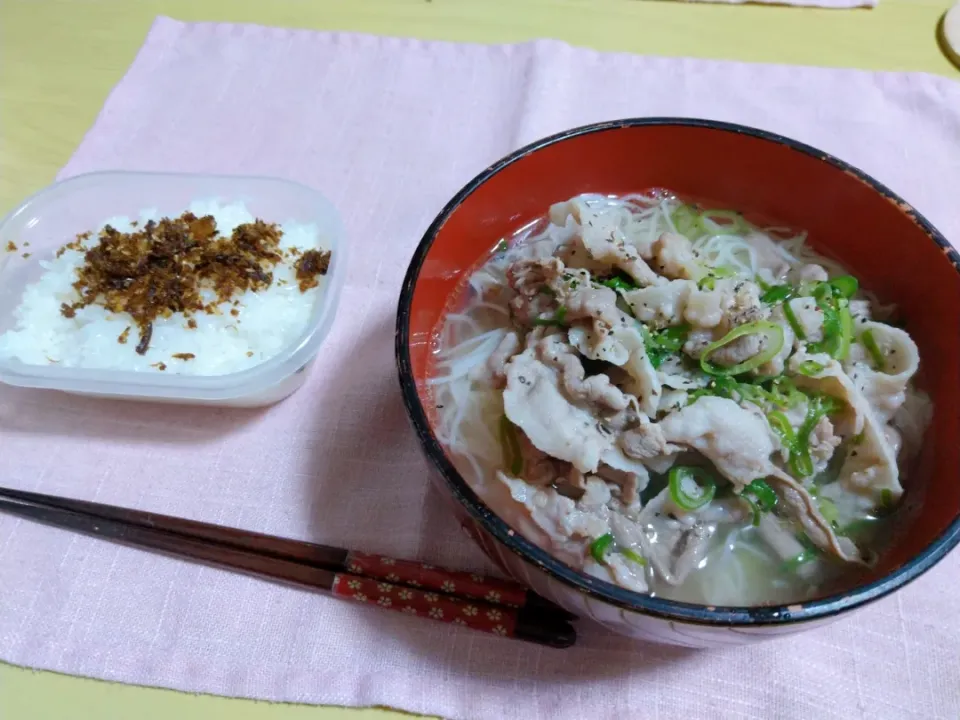 ねぎ塩素麺 ご飯は|涼子さん