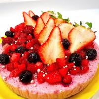 いちごとお豆腐のケーキ