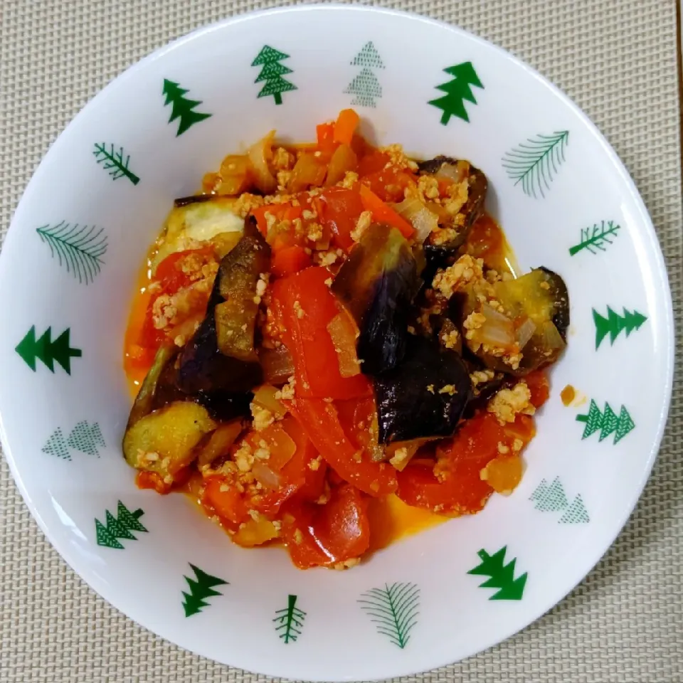 ひき肉と茄子のトマト煮|けいこさん