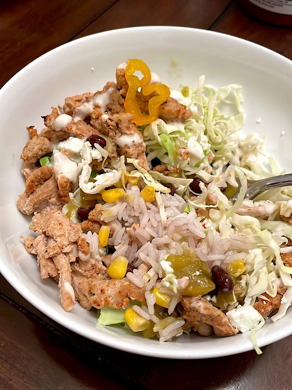 Turkey burrito bowl & 1 “hot pepper”|kelsさん