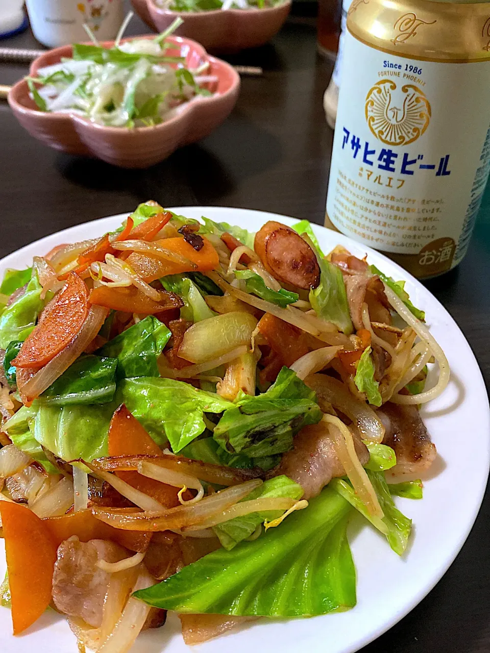 野菜マシマシ焼きそば（たらこ味）|ちぐけんさん