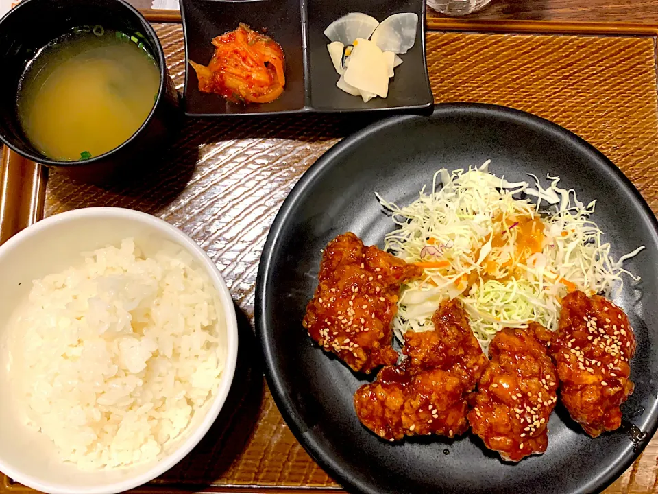 から好し　ヤンニョムチキン定食|yumyum😋さん