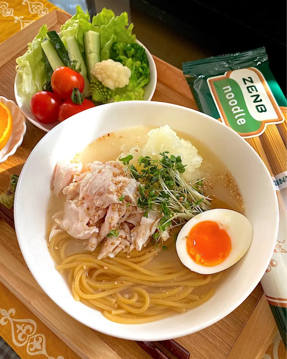 ゼンブヌードルで鶏塩ラーメン🐓🌱　|ゆかりさん