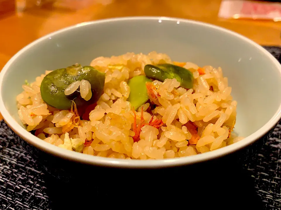 そら豆と桜エビの炊き込みご飯|AK@Night Cookerさん