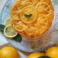 旬のレモン🍋でアップサイドダウンケーキ