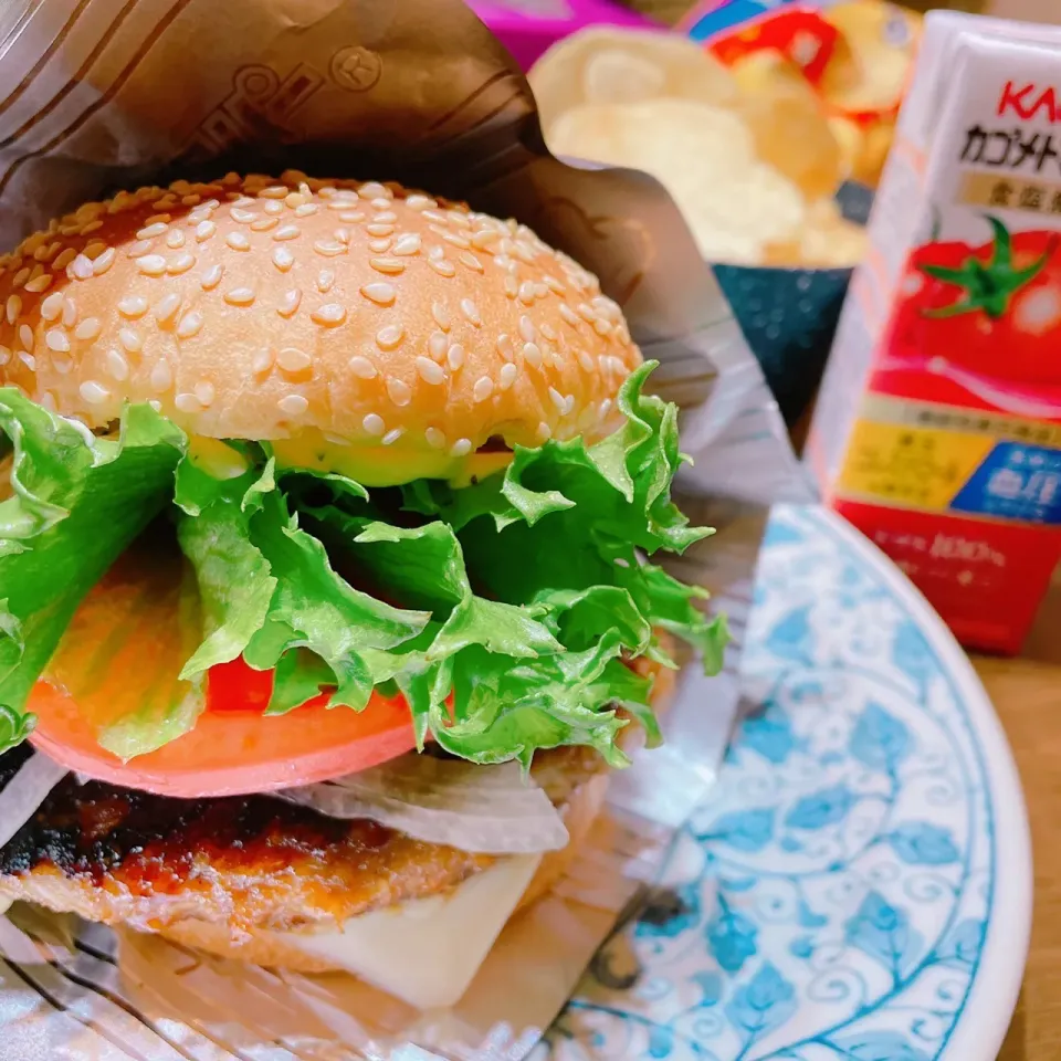 2月26日　娘バーガー🍔|kaoriさん