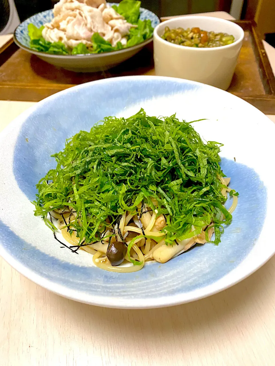 Snapdishの料理写真:大葉和風パスタ✨✨✨|Rikiya Saitouさん