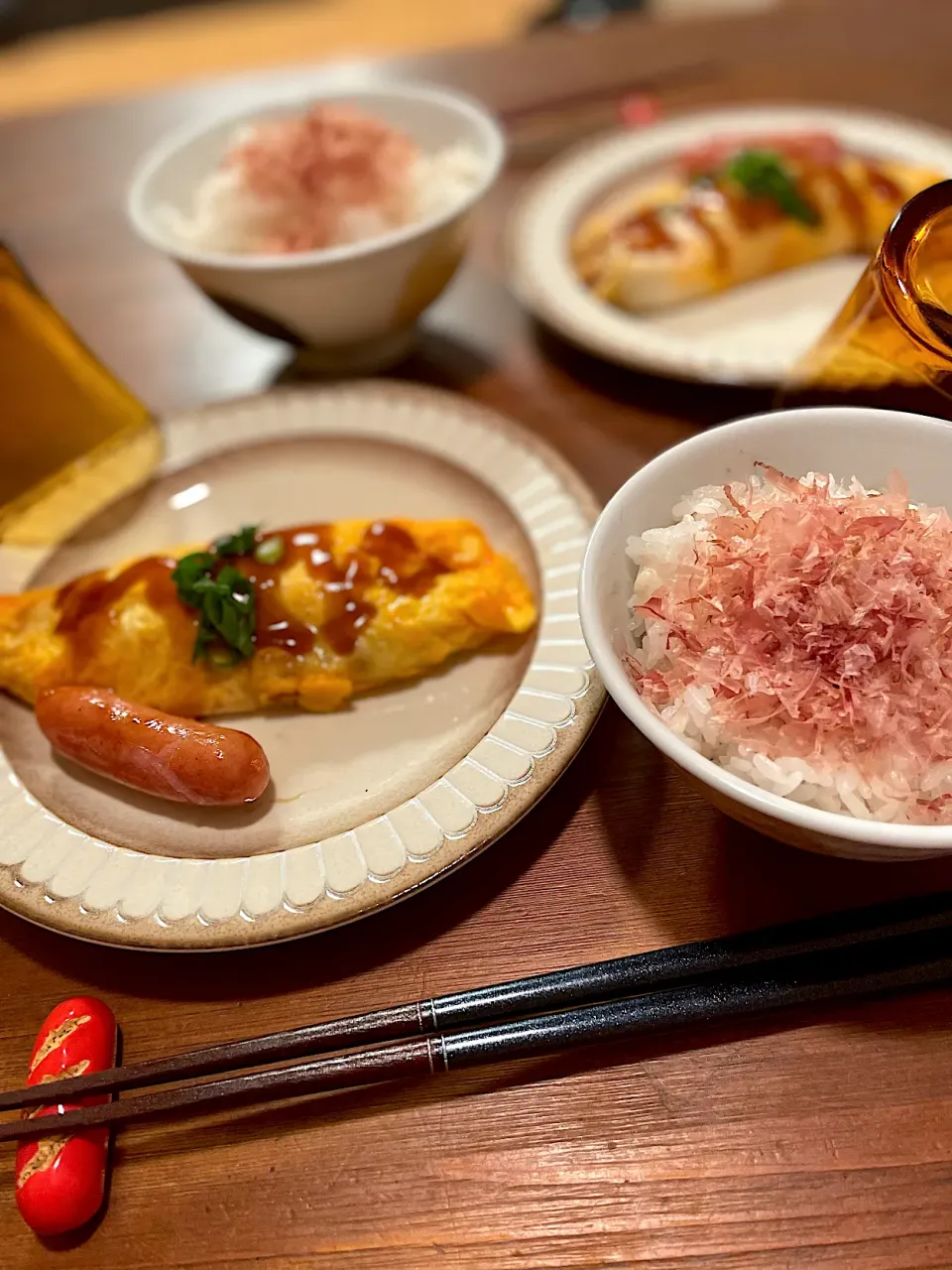 納豆オムレツ、カツオごはん|ＭＡＲＵＥ家の食卓さん