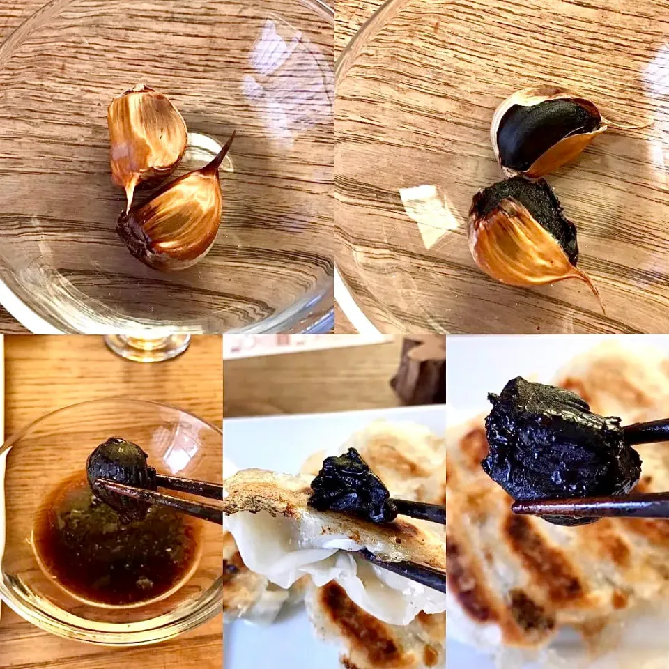 黒ニンニク🧄と餃子🥟でランチ・・|ばくあんしゃさん