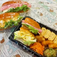 サンドイッチ弁当♥️|ももさんさん