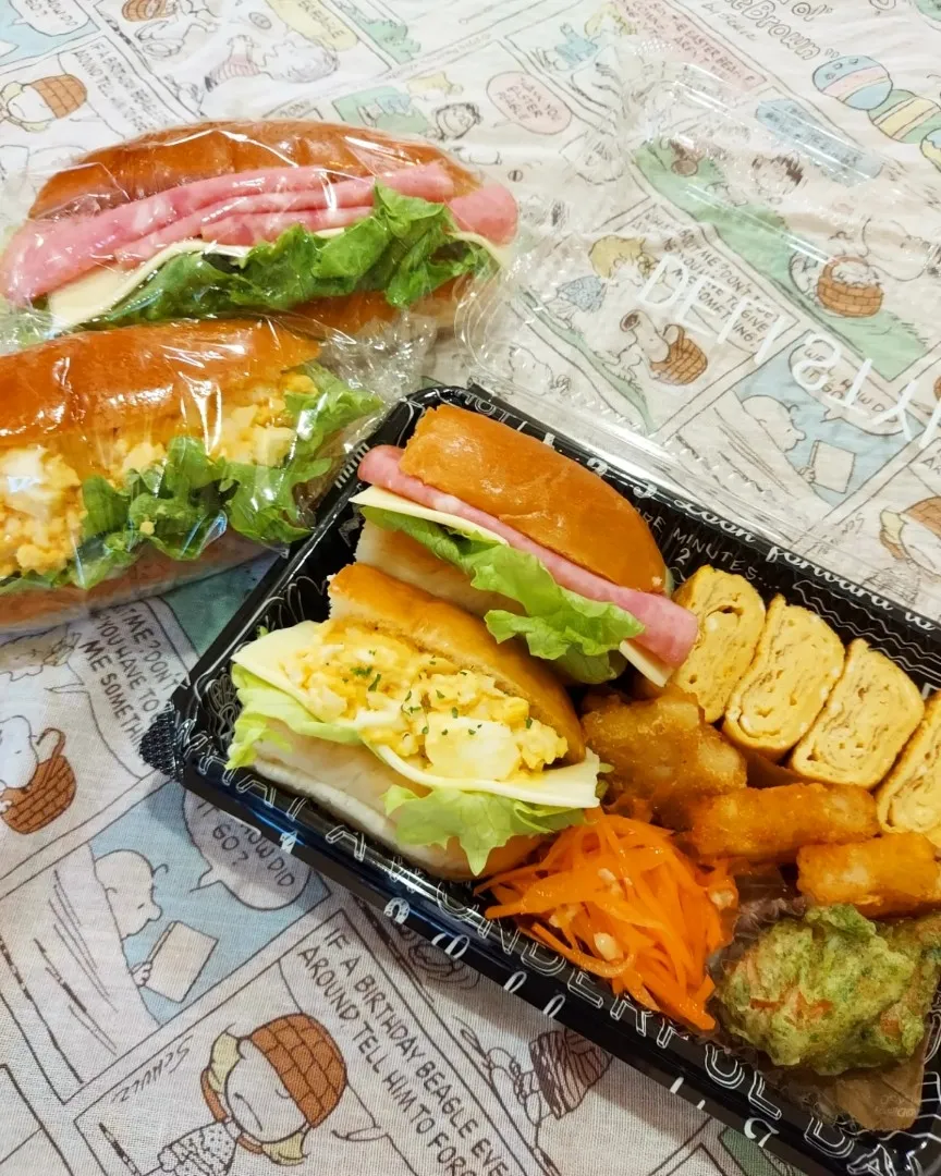 サンドイッチ弁当♥️|ももさんさん