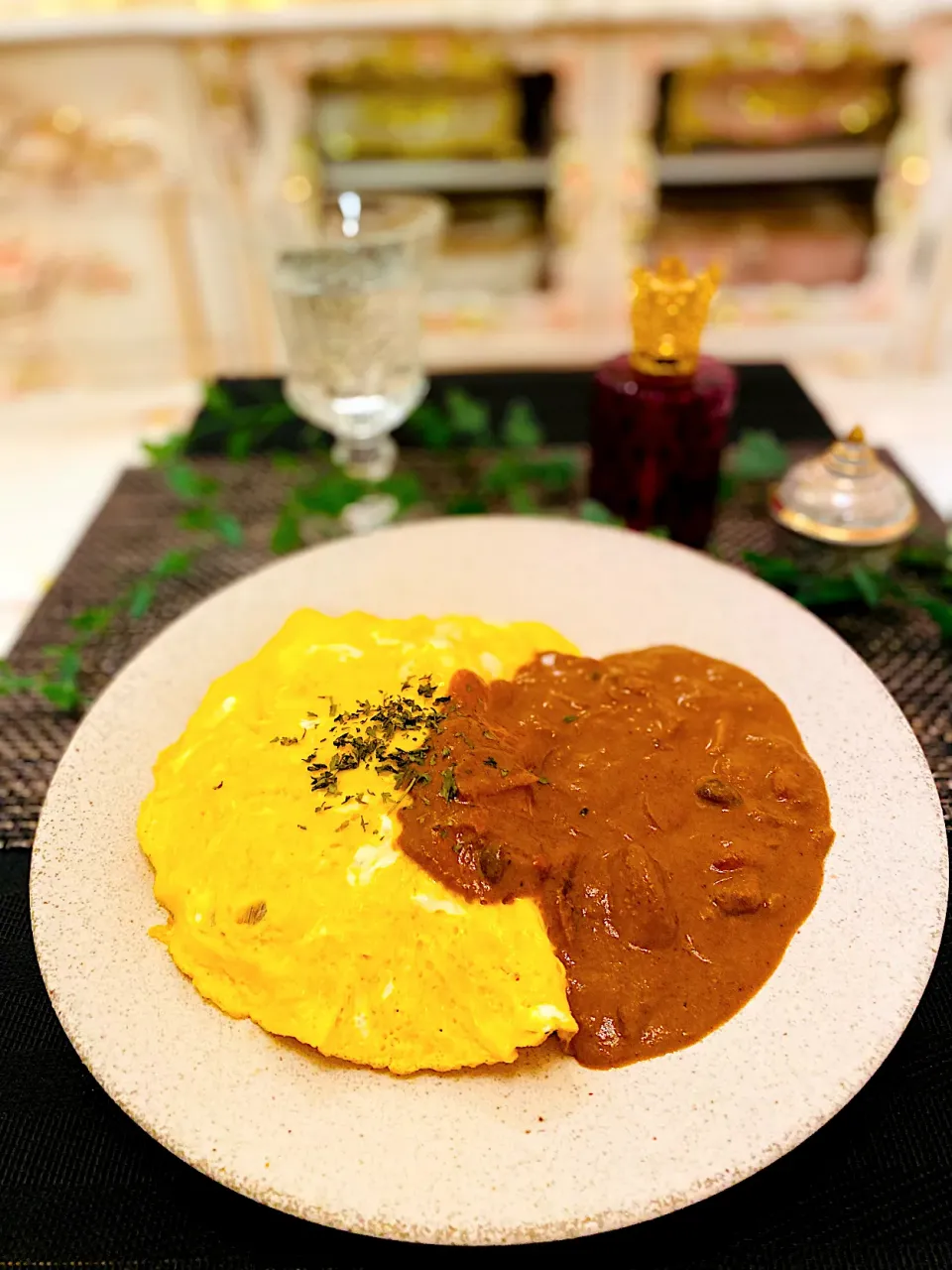 Snapdishの料理写真:初❣️オムカレー🍛|🐶dekochoro🐶さん