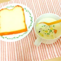 牛乳スープ(白菜のクリーム煮込み的な)|こだぬきさん