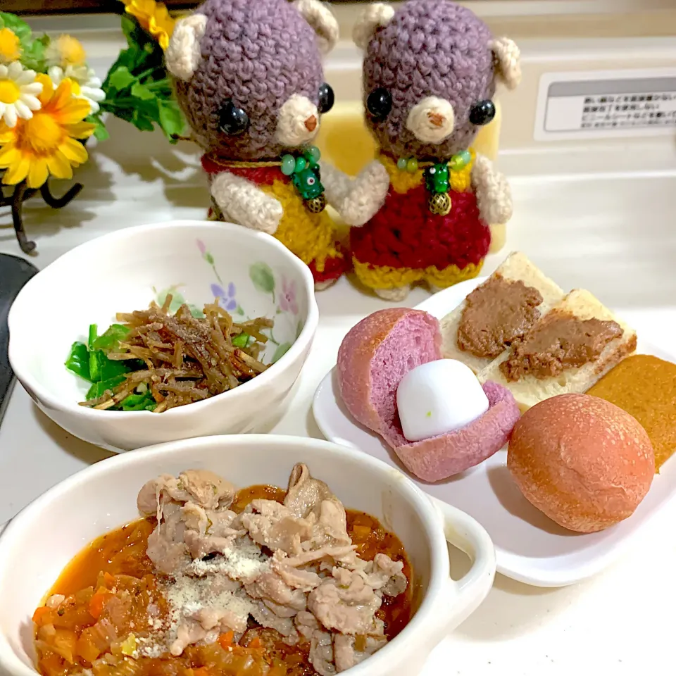 Snapdishの料理写真:朝ごぱん（╹◡╹）|chagashiさん