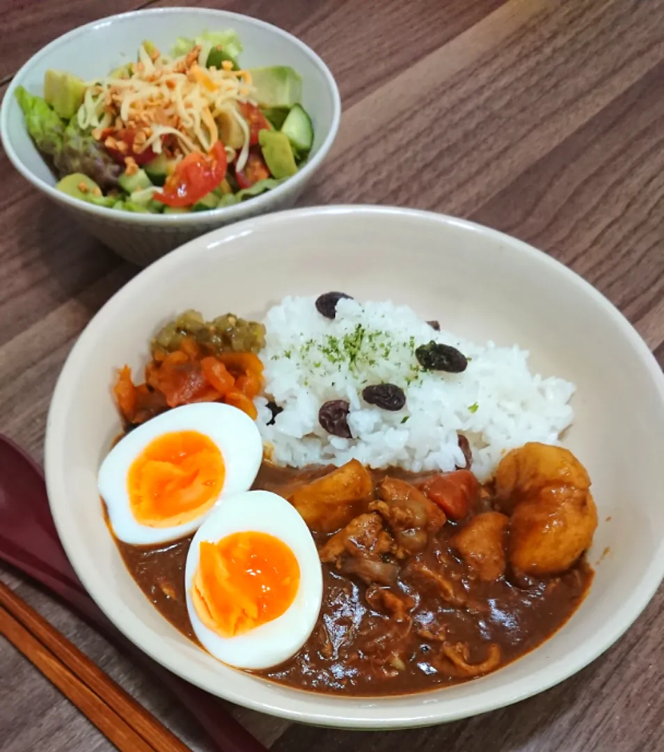 レーズンライスと２日目カレー|ゆりちさん