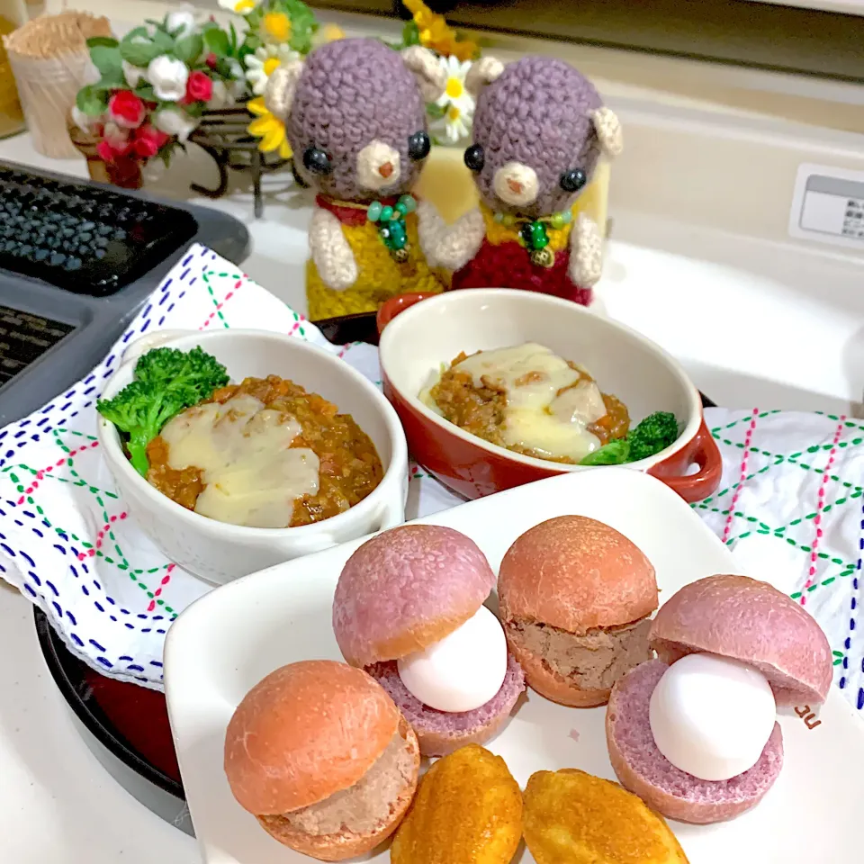 Snapdishの料理写真:朝ごぱん（╹◡╹）|chagashiさん