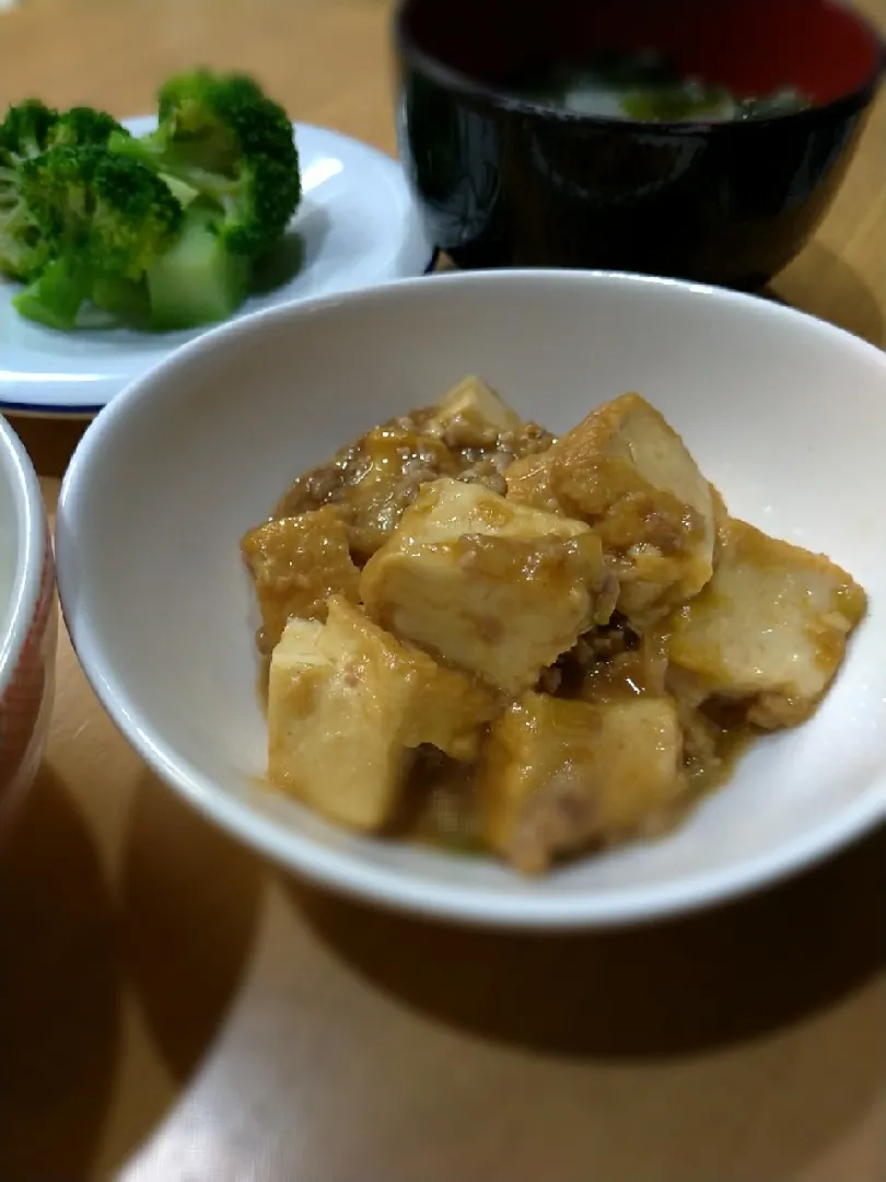 厚揚げ麻婆豆腐|まかろんさん